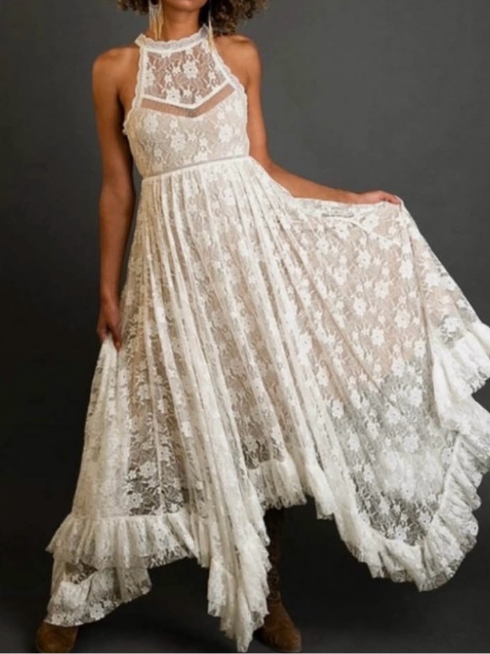 Mia Joy (Joyfolie) White Lace Dress